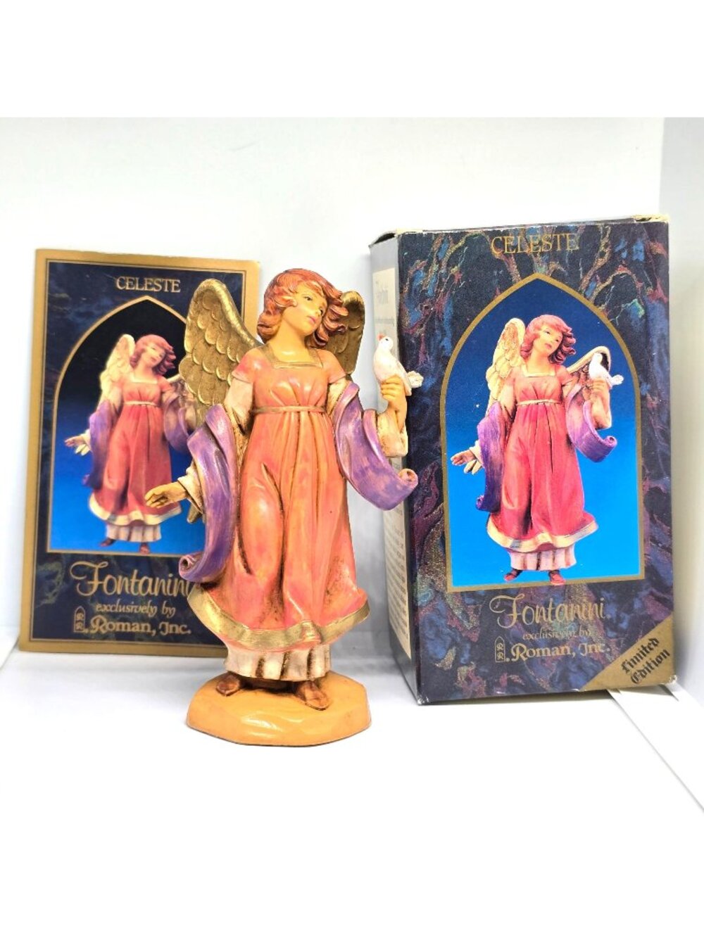 Fontanini Celeste Angel 5” Nativity Figure1998 Limited Edition Roman w/Box Italy